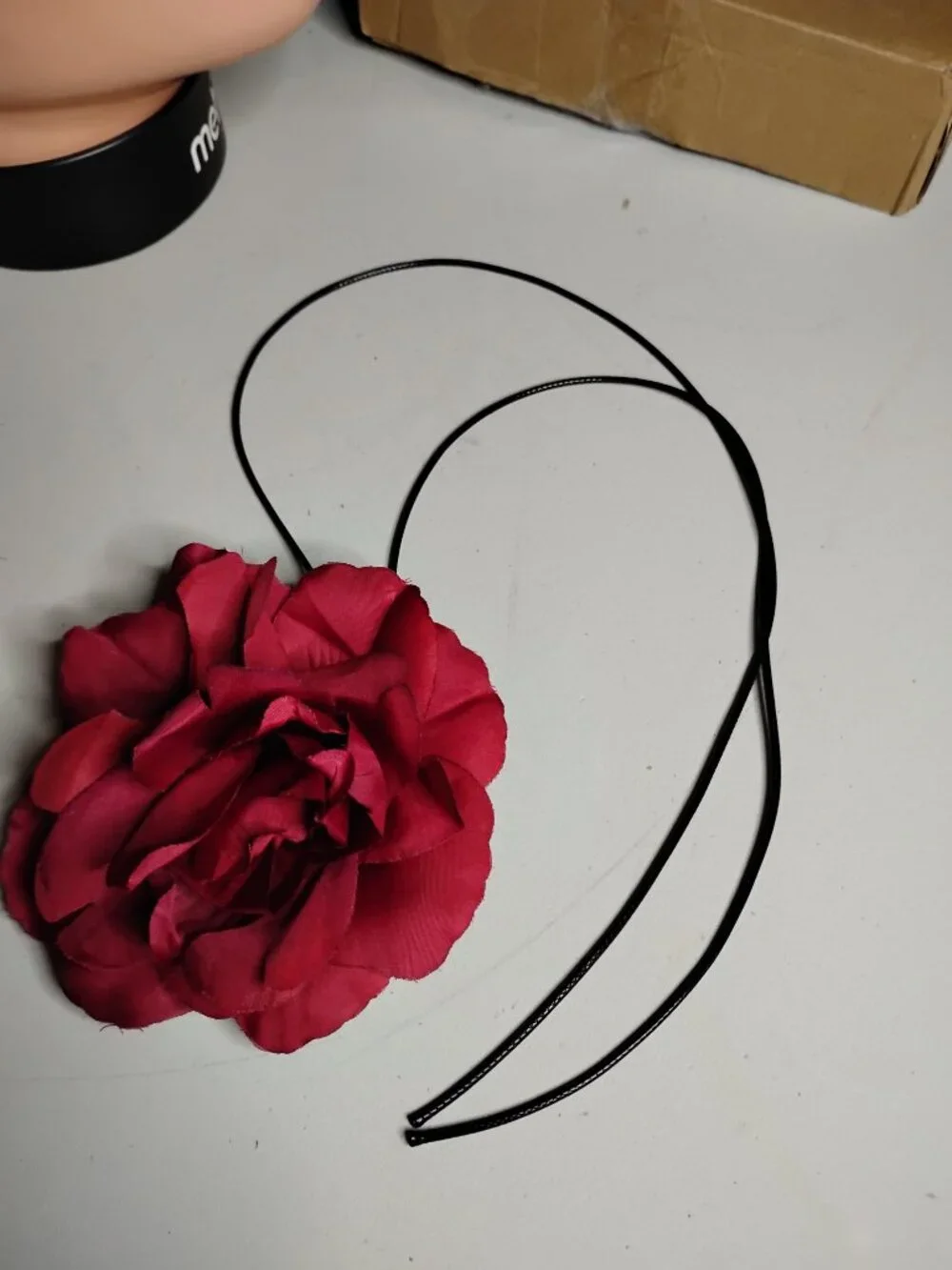 Wicked Witch Hat & Accessories Rose and Necklace